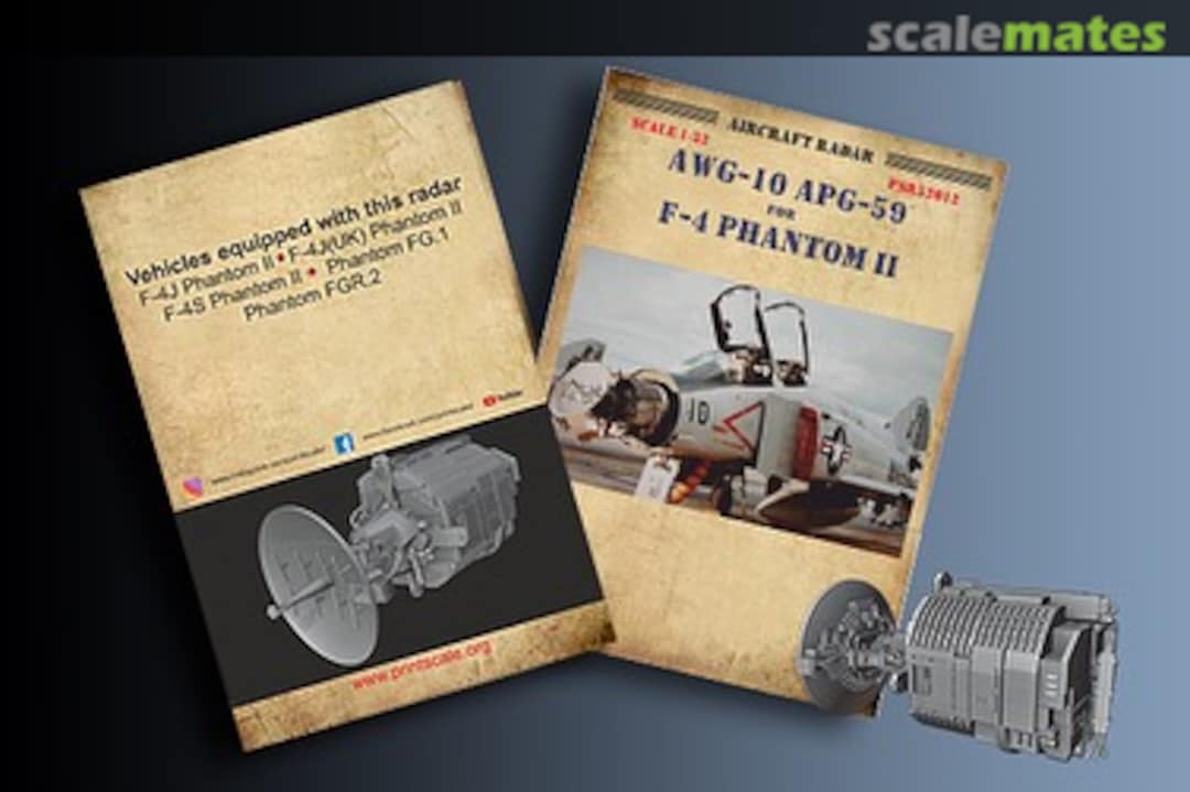 Boxart AWG-10 APG-59 Radar for Phantom II F-4 J/S PSR72024 Print Scale Boxart AWG-10 APG-59 Radar for Phantom II F-4 J/S PSR72024 Print Scale