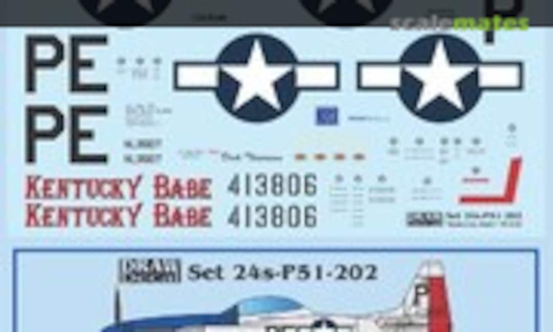 1:24 “Kentucky Babe” TF-51D (Draw Decal 24-P51-202) 24-P51-202