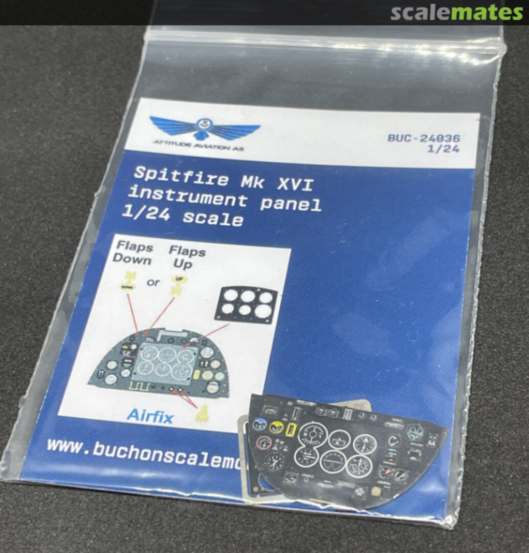 Boxart Spitfire Mk. XVI Color Instrument Panel BUC24-036 Buchon Scale Models Boxart Spitfire Mk. XVI Color Instrument Panel BUC24-036 Buchon Scale Models