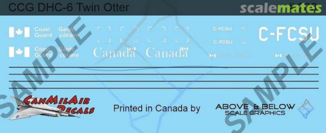 Boxart DeHavilland Canada DHC-6 Twin Otter 206 Above & Below Graphics Boxart DeHavilland Canada DHC-6 Twin Otter 206 Above & Below Graphics