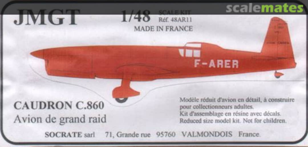 Boxart Caudron C.860 48AR11 JMGT Boxart Caudron C.860 48AR11 JMGT