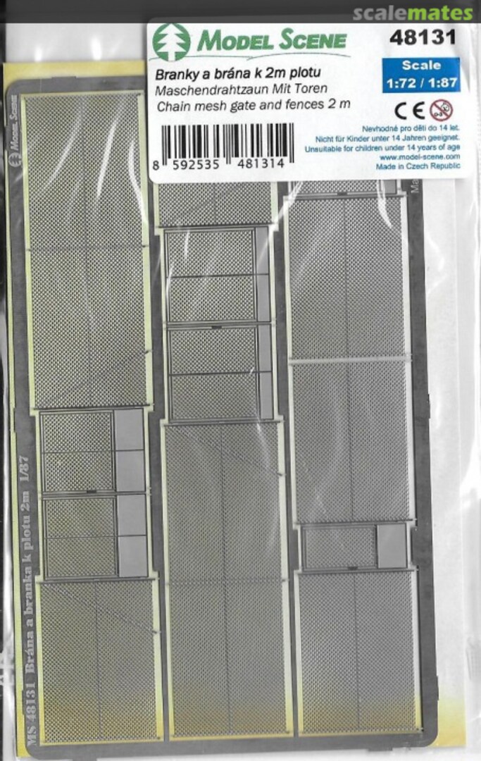 Boxart Chain mesh gate & fences 2 m 48121 Model Scene Boxart Chain mesh gate & fences 2 m 48121 Model Scene