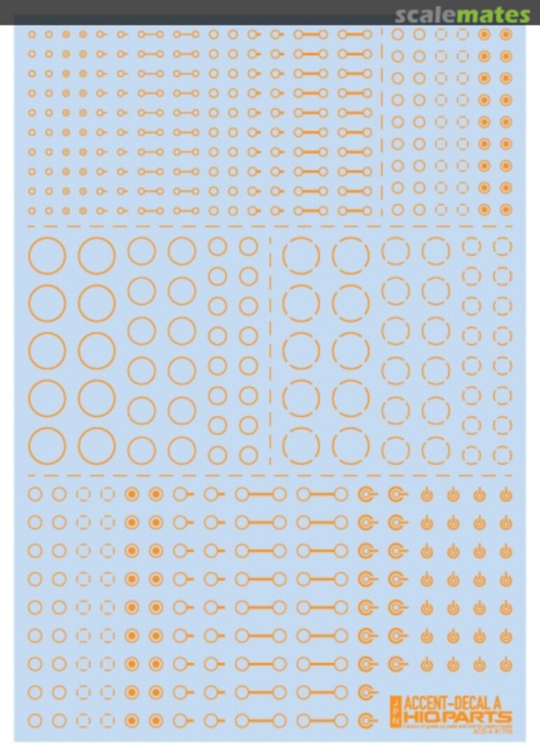 Boxart Accent-Decal A Orange ACD-A-OR HIQPARTS Boxart Accent-Decal A Orange ACD-A-OR HIQPARTS