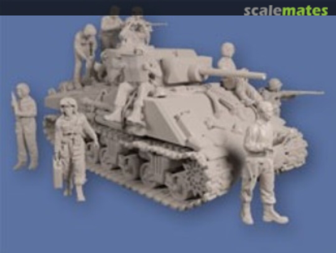 Boxart US Infantry Accompany an M4A3E2 Sherman Jumbo GF72-WW2-220 Germania Figuren Boxart US Infantry Accompany an M4A3E2 Sherman Jumbo GF72-WW2-220 Germania Figuren
