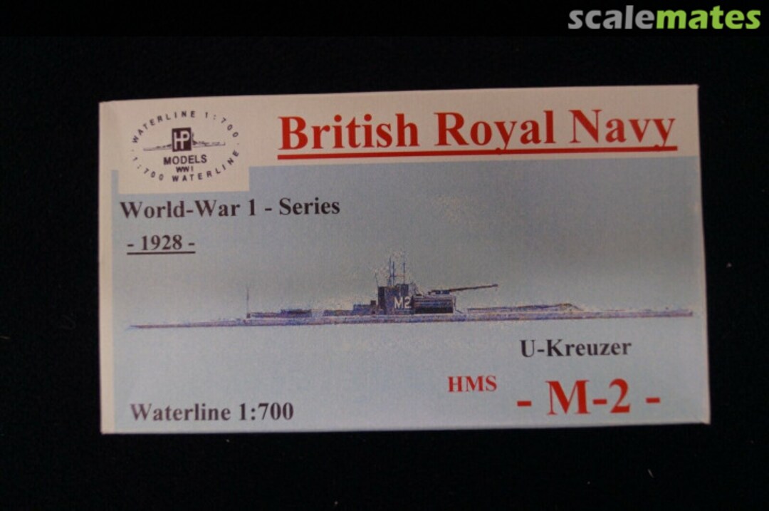 Boxart U-Kreuzer HMS "M-2" WW I-WL-GB-027 HP-Models Boxart U-Kreuzer HMS "M-2" WW I-WL-GB-027 HP-Models