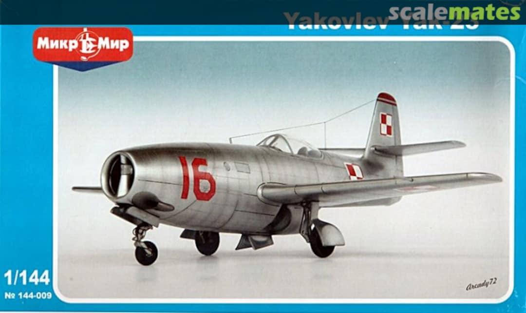 Boxart Yakovlev Yak-23 Flora 144-009 MikroMir