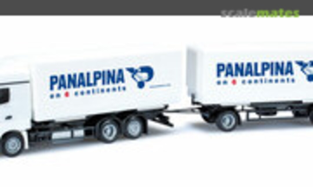 Mercedes-Benz Actros Bigspace Wechselpritschen-Hängerzug &quot;Panalpina&quot; (Herpa 302012)