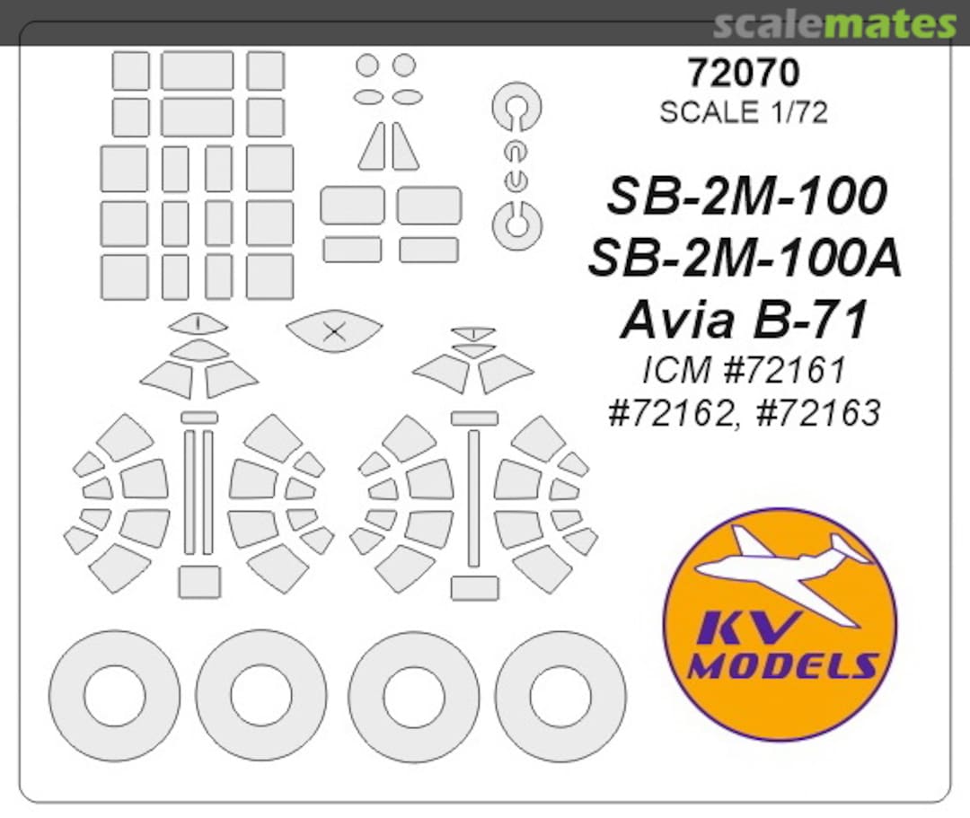 Boxart Tupolev SB-2 72070 KV Models Boxart Tupolev SB-2 72070 KV Models