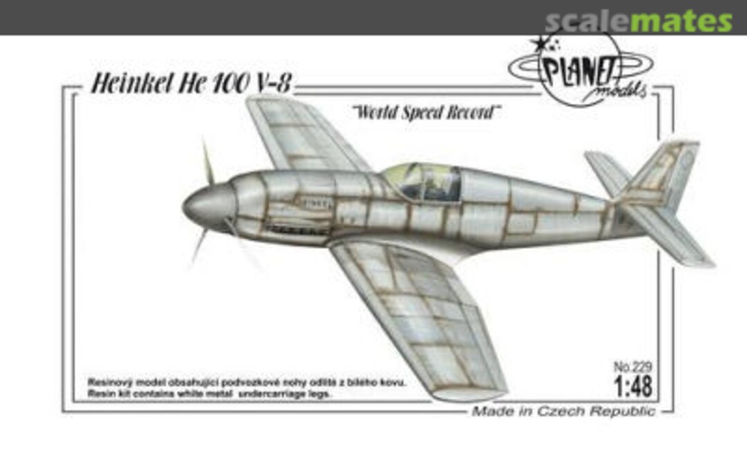Boxart Heinkel He 100 V8 PLT229 Planet Models