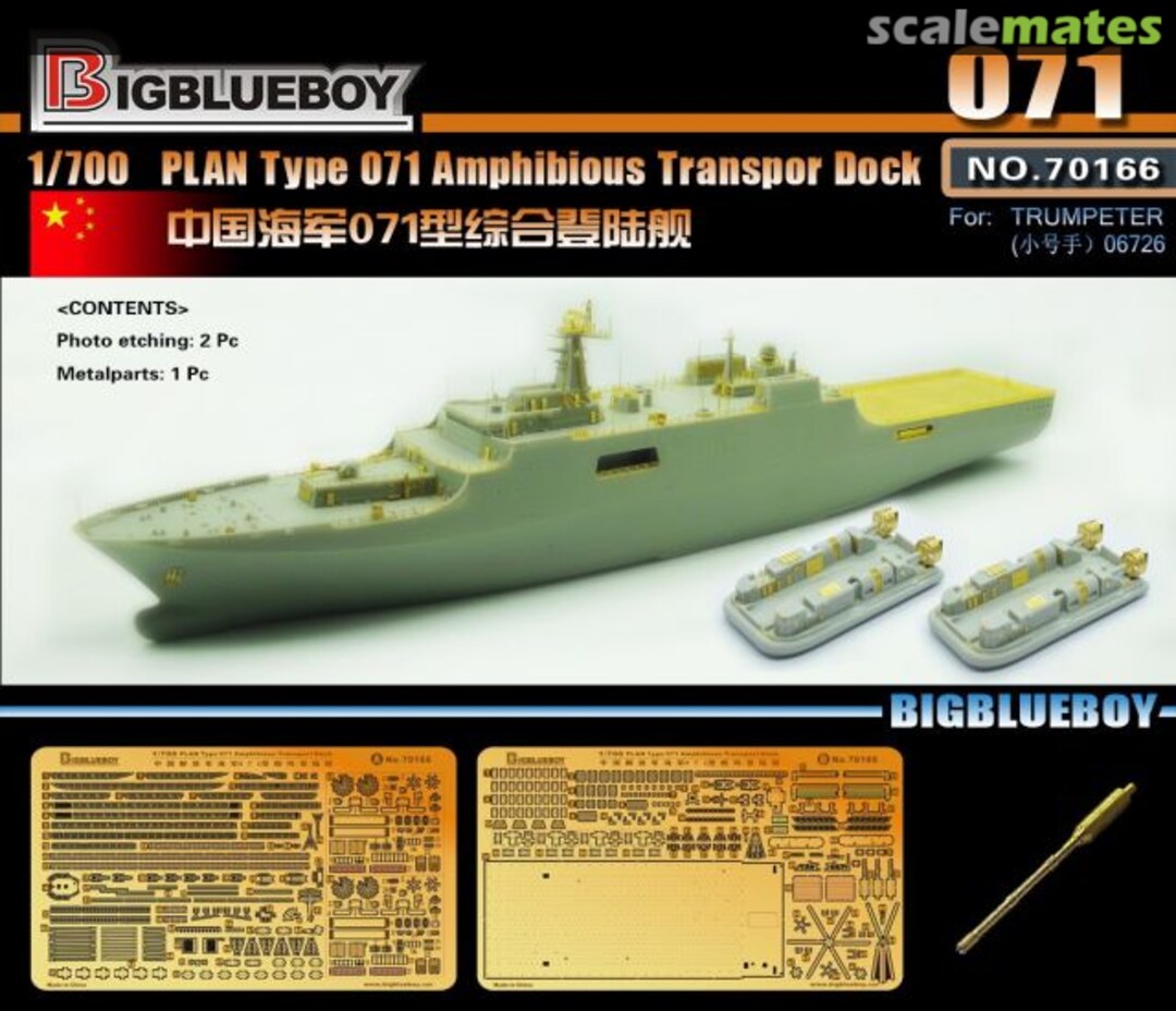 Boxart PLAN Type 071 Amphibious Transport Dock 70166 BigBlueBoy