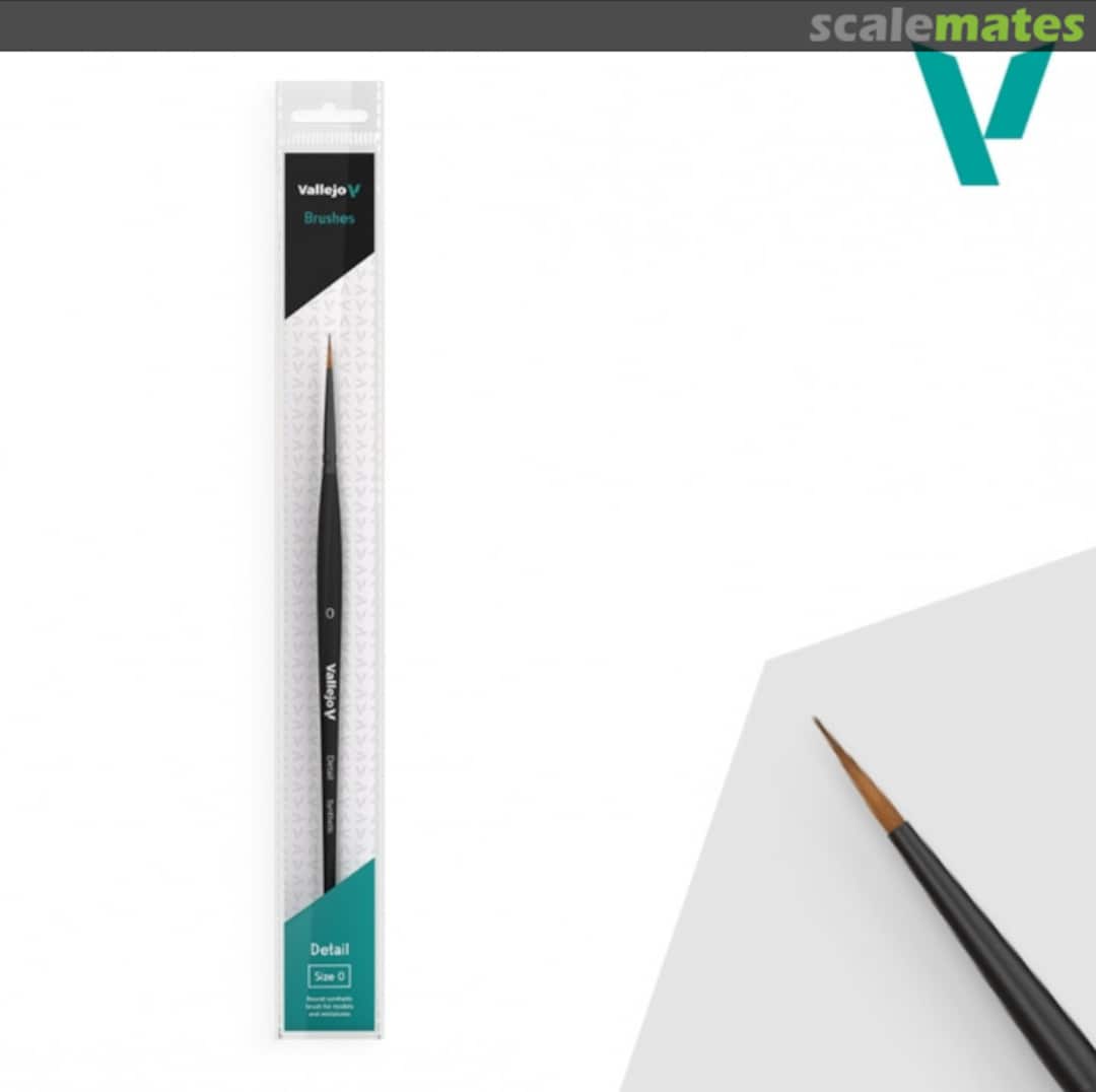 Boxart Vallejo Round Detail Synthetic Brush 0 B02000 Vallejo Boxart Vallejo Round Detail Synthetic Brush 0 B02000 Vallejo