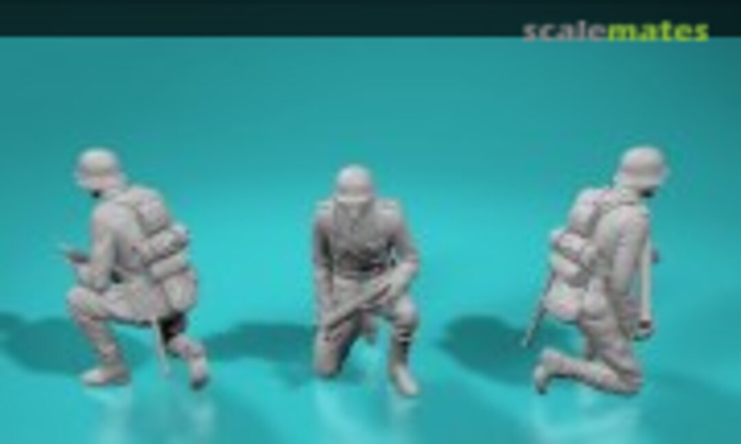 1:48 German PaK38 artillery crew - version 3 (1 piece) (EMP3d 99200196-48) 99200196-48