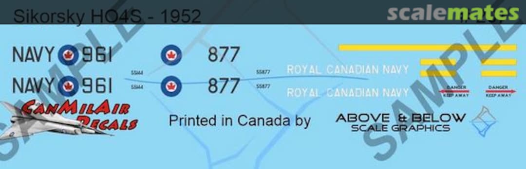 Boxart Sikorsky HO4S-3 Seahorse 207 Above & Below Graphics Boxart Sikorsky HO4S-3 Seahorse 207 Above & Below Graphics