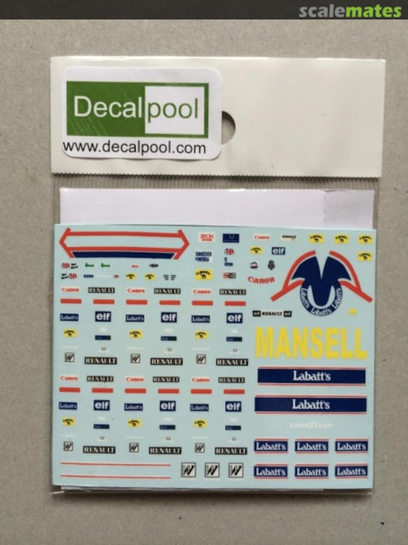 Boxart Williams FW14B Camel N. Mansell & Crew DP057 Decalpool Boxart Williams FW14B Camel N. Mansell & Crew DP057 Decalpool