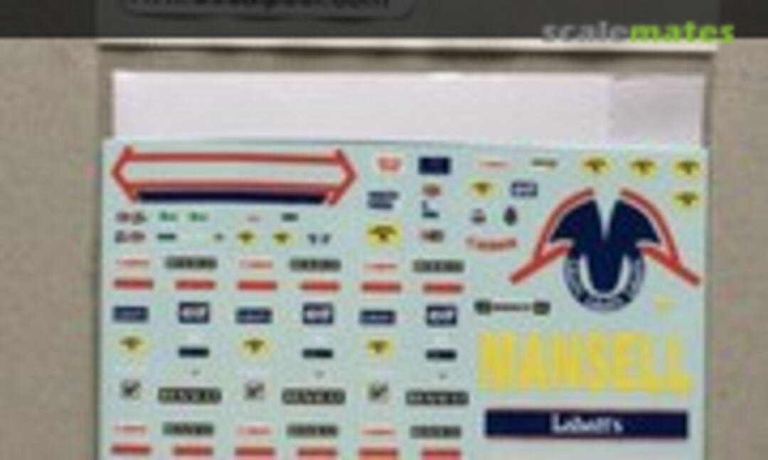 1:20 Williams FW14B Camel N. Mansell & Crew (Decalpool DP057) DP057