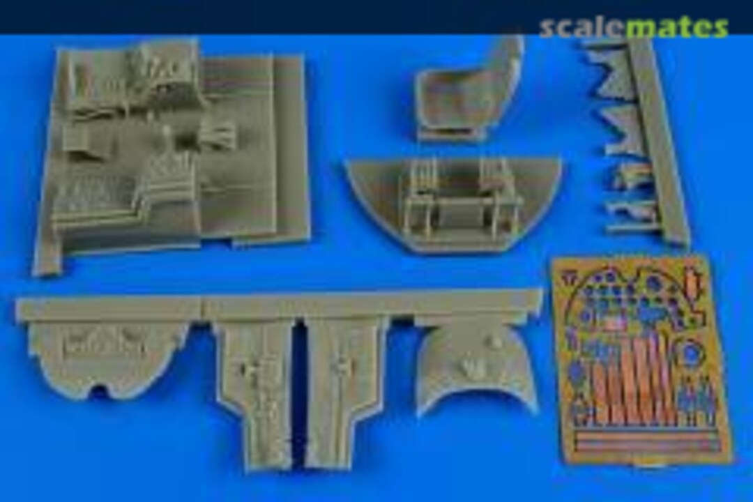 Boxart A-1D (AD-4) Skyraider cockpit set 2194 Aires