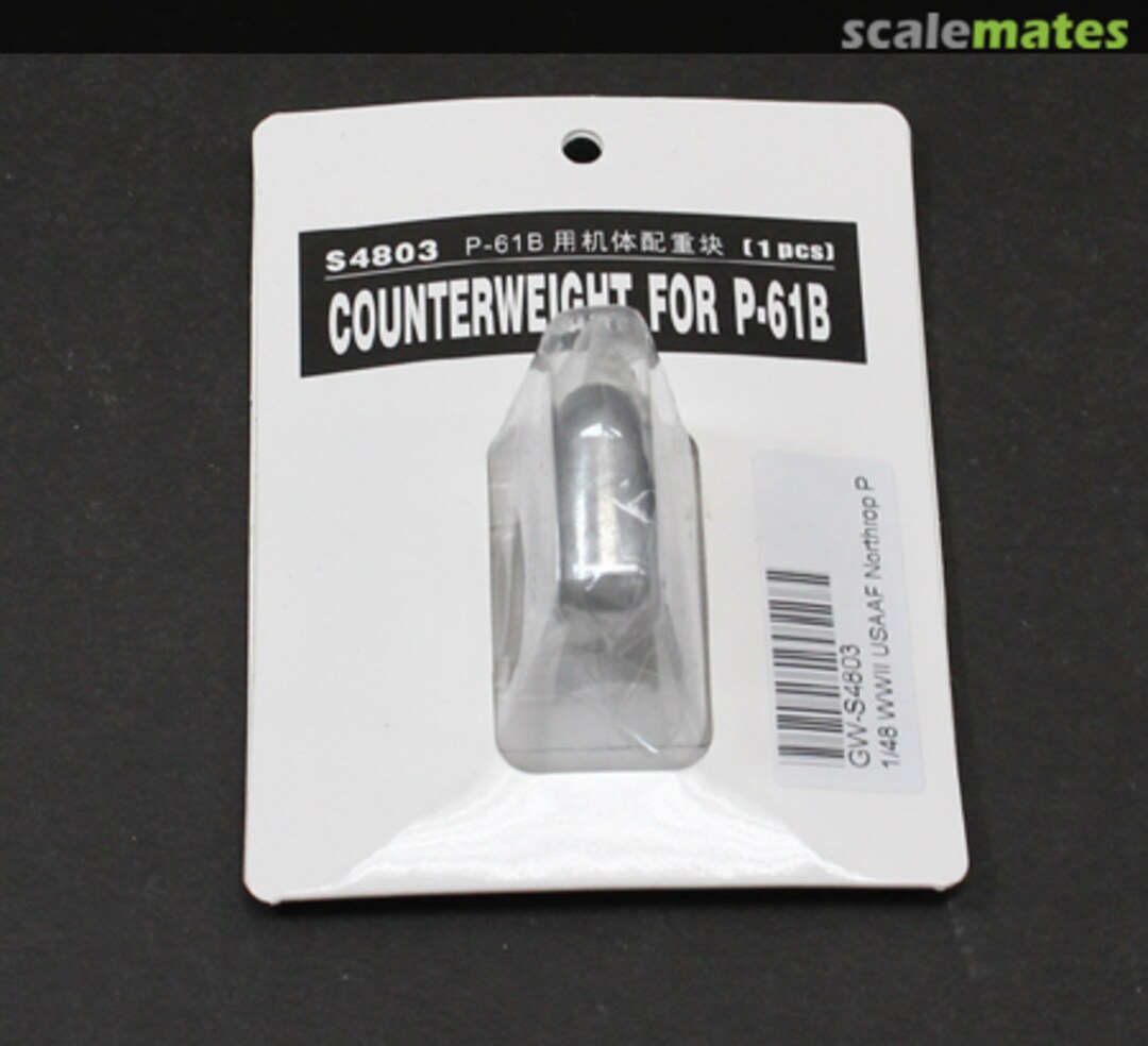 Boxart Counterweight for P-61B Black Widow S4803 Great Wall Hobby Boxart Counterweight for P-61B Black Widow S4803 Great Wall Hobby