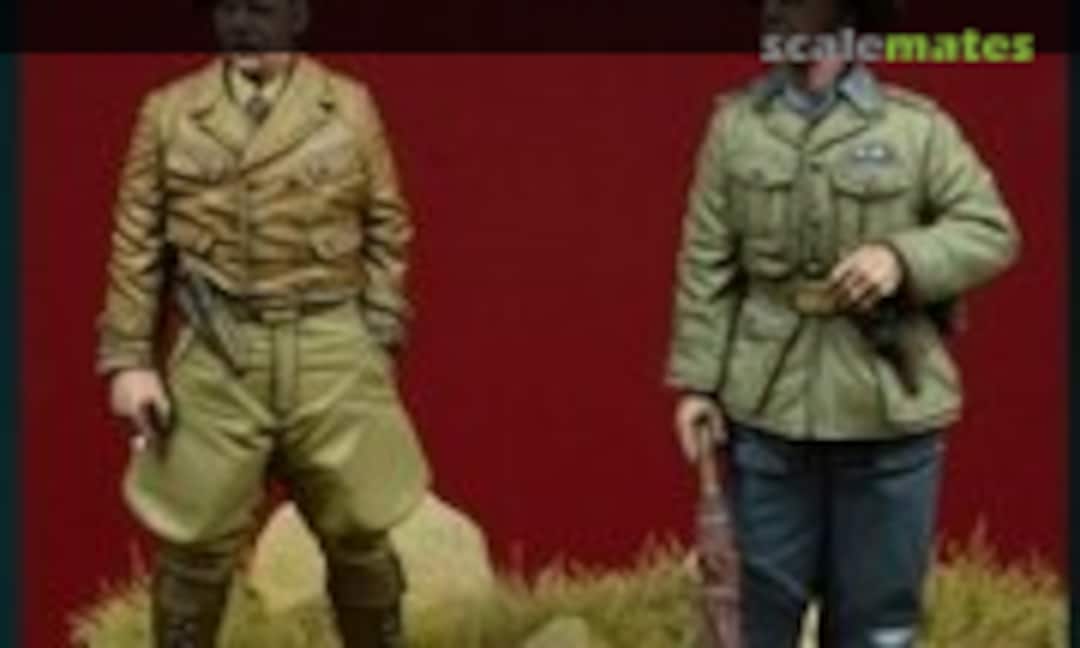 1:35 Legion Condor Panzergruppe Drohne Officers. (D-Day Miniature Studio 35087) 35087