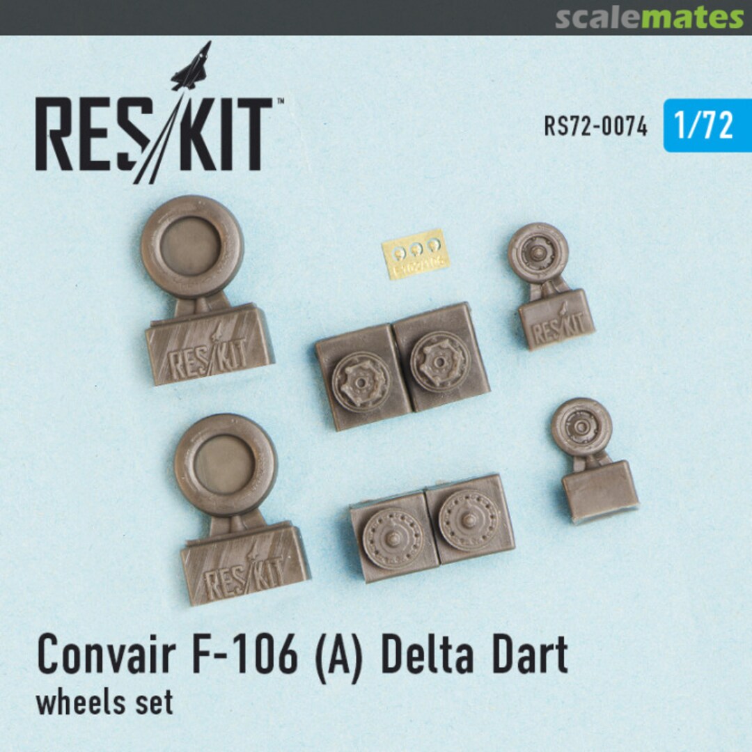 Boxart F-106 (А) Delta Dart - wheels set RS72-0074 ResKit Boxart F-106 (А) Delta Dart - wheels set RS72-0074 ResKit