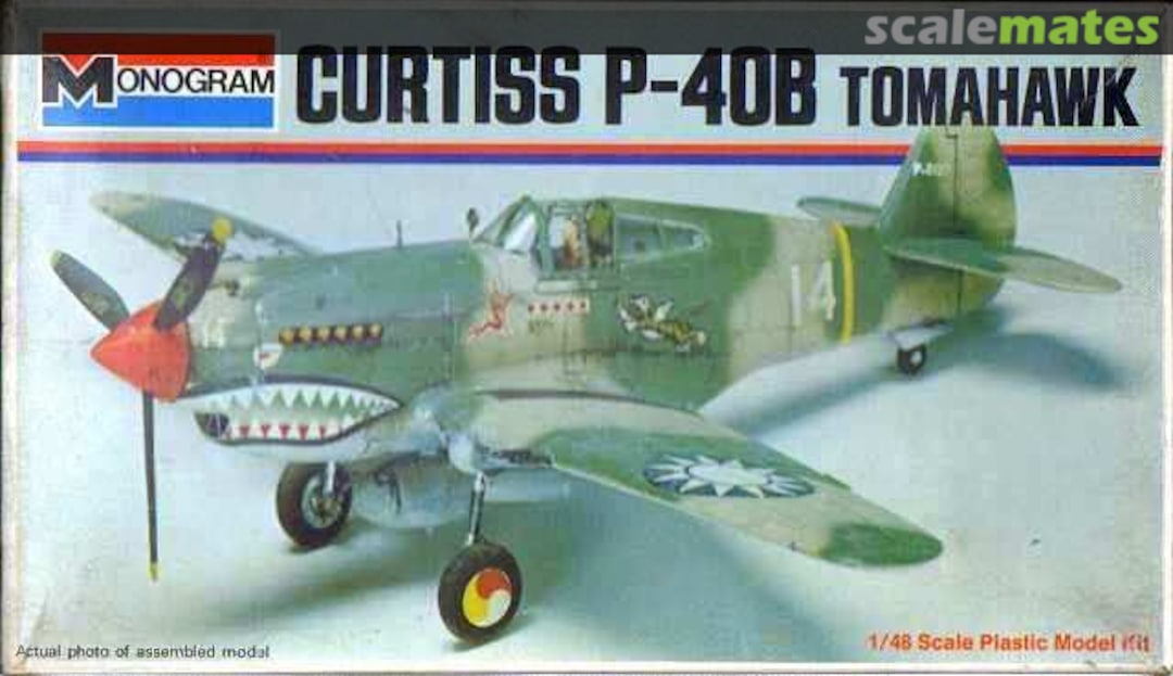 Boxart Curtiss P-40B Tomahawk 8905 Monogram Boxart Curtiss P-40B Tomahawk 8905 Monogram