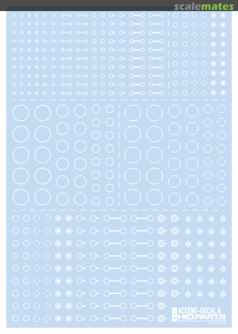 Boxart Accent-Decal A White ACD-A-WH HIQPARTS Boxart Accent-Decal A White ACD-A-WH HIQPARTS