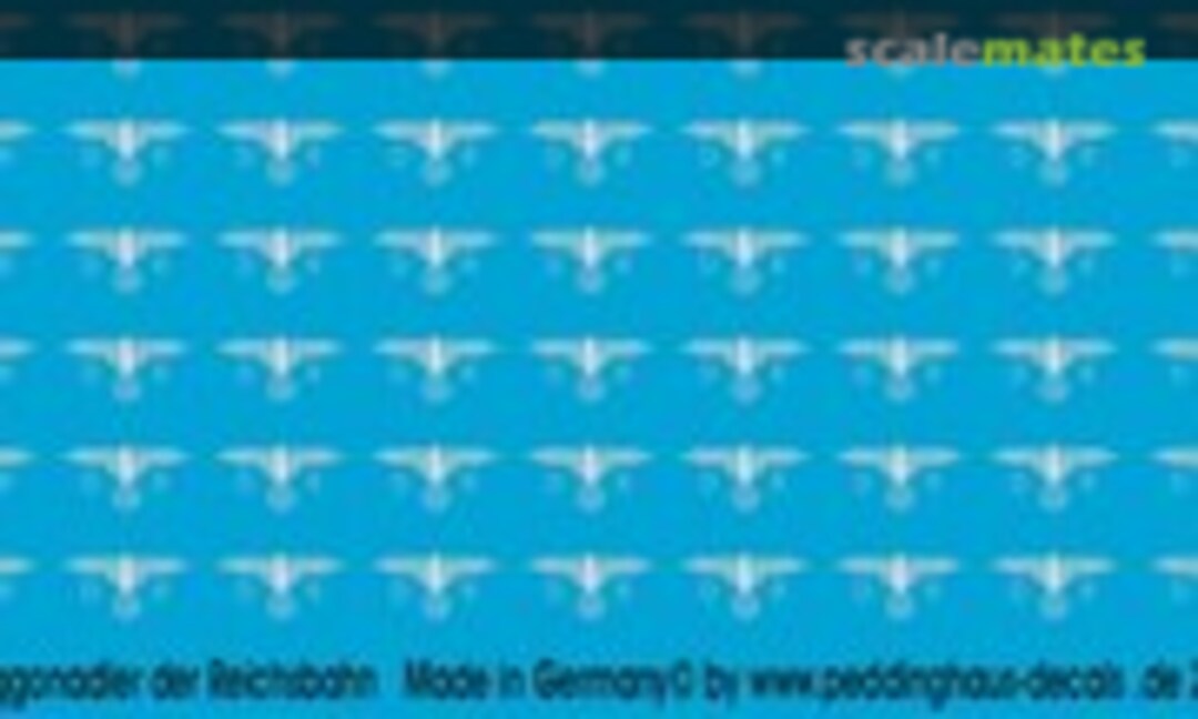 1:87 Reichsbahn Waggonadler in Silberdruck (Peddinghaus-Decals EP 1699) EP 1699