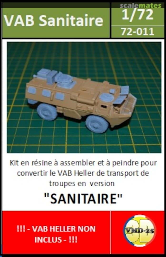 Boxart VAB 4X4 Sanitaire 72-011 VMD25_3D Boxart VAB 4X4 Sanitaire 72-011 VMD25_3D