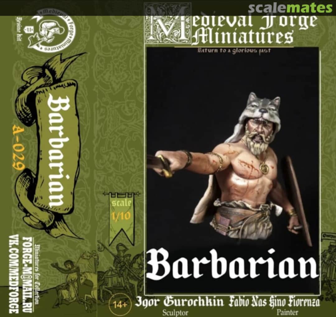 Boxart Barbarian A-029 Medieval Forge Miniatures Boxart Barbarian A-029 Medieval Forge Miniatures