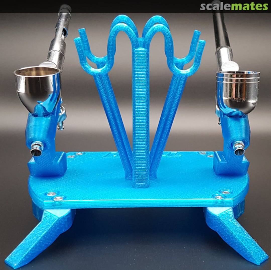 Boxart Airbrushhalter Universal für bis zu 4 Airbrush Pistolen. 2 Steckplätze und 2 Auflageplätze. F40B TWModellbauzubehör Boxart Airbrushhalter Universal für bis zu 4 Airbrush Pistolen. 2 Steckplätze und 2 Auflageplätze. F40B TWModellbauzubehör