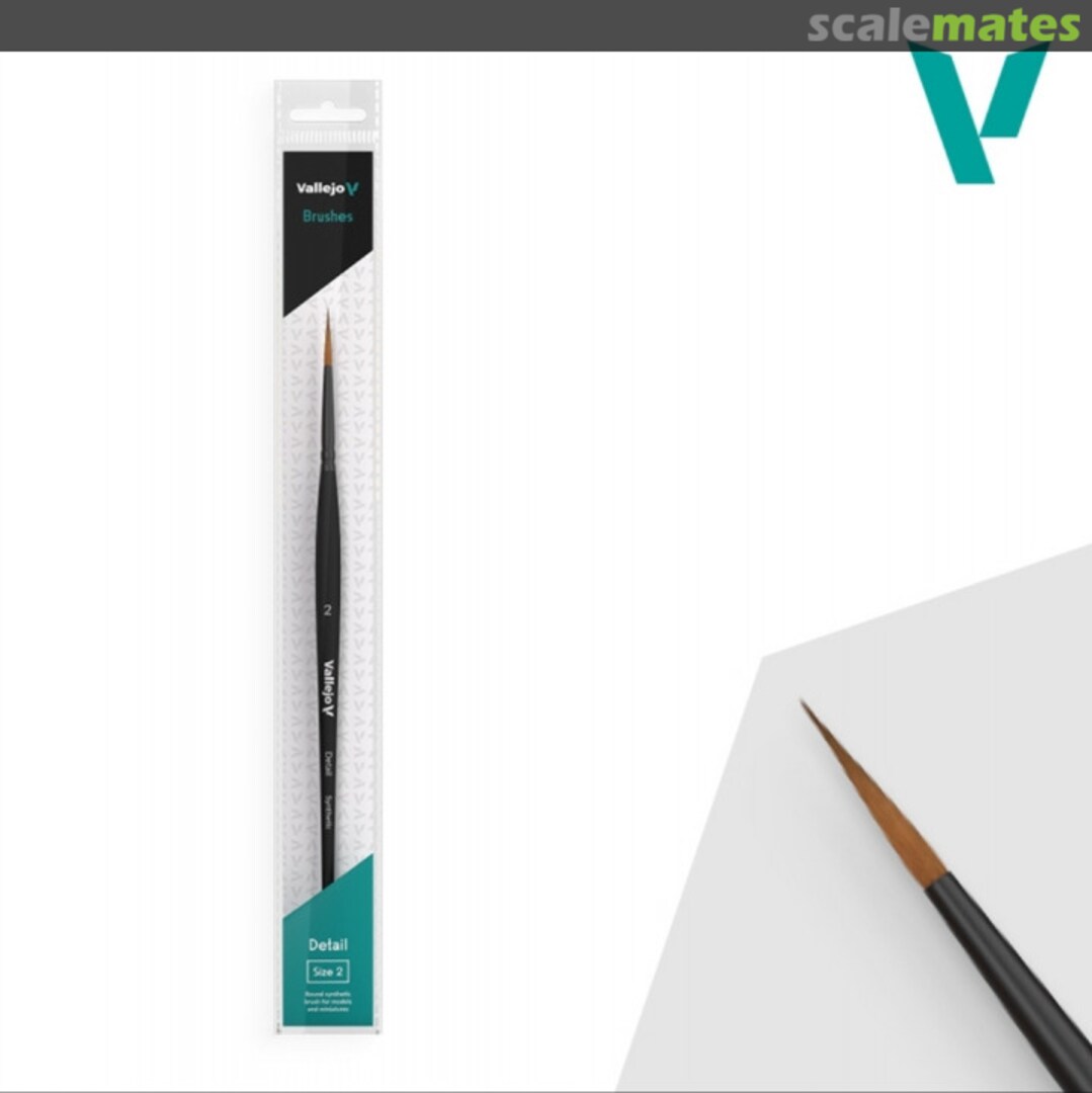 Boxart Round Detail Synthetic Brush 2 B02002 Vallejo Boxart Round Detail Synthetic Brush 2 B02002 Vallejo