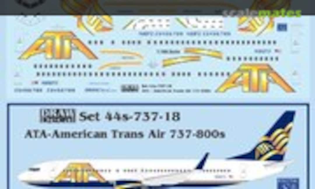 1:144 ATA – American Trans Air 737-800s (Draw Decal 44-737-18) 44-737-18