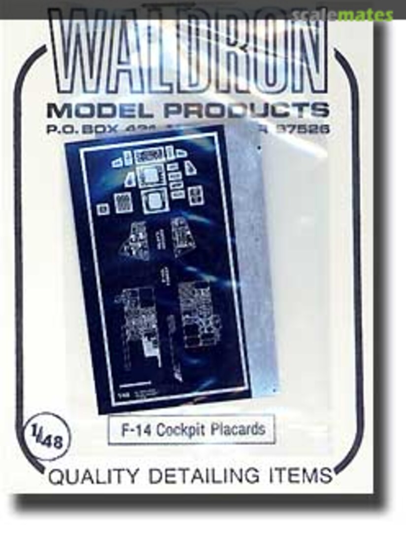 Boxart F-14 Cockpit Placards WR0054 Waldron Model Products Boxart F-14 Cockpit Placards WR0054 Waldron Model Products