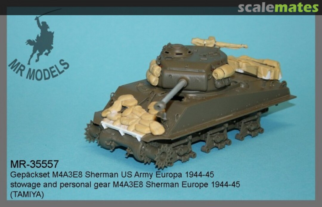 Boxart stowage and personal gear M4A3E8 Sherman Europe 1944-45 MR-35557 MR Modellbau Boxart stowage and personal gear M4A3E8 Sherman Europe 1944-45 MR-35557 MR Modellbau