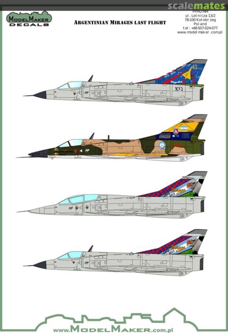 Boxart Argentine Mirage Farewell D72084 ModelMaker Boxart Argentine Mirage Farewell D72084 ModelMaker