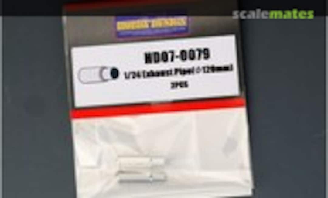 1:24 Exhaust pipe 120mm (Hobby Design HD07-0079) HD07-0079