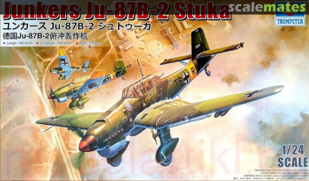 Boxart Ju-87B-2 Stuka 02421 Trumpeter Boxart Ju-87B-2 Stuka 02421 Trumpeter