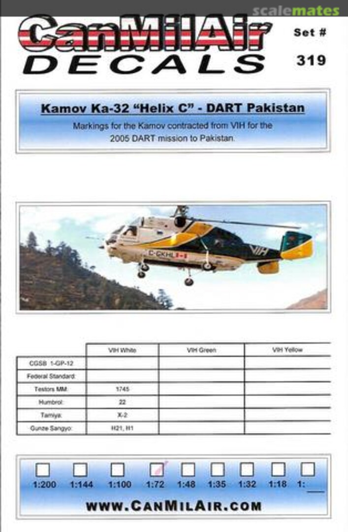 Boxart Kamov Ka-32 Helix C 319 CanMilAir Boxart Kamov Ka-32 Helix C 319 CanMilAir
