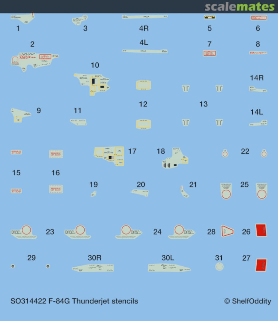 Boxart F-84G Stencils SO314422 Shelf Oddity Boxart F-84G Stencils SO314422 Shelf Oddity