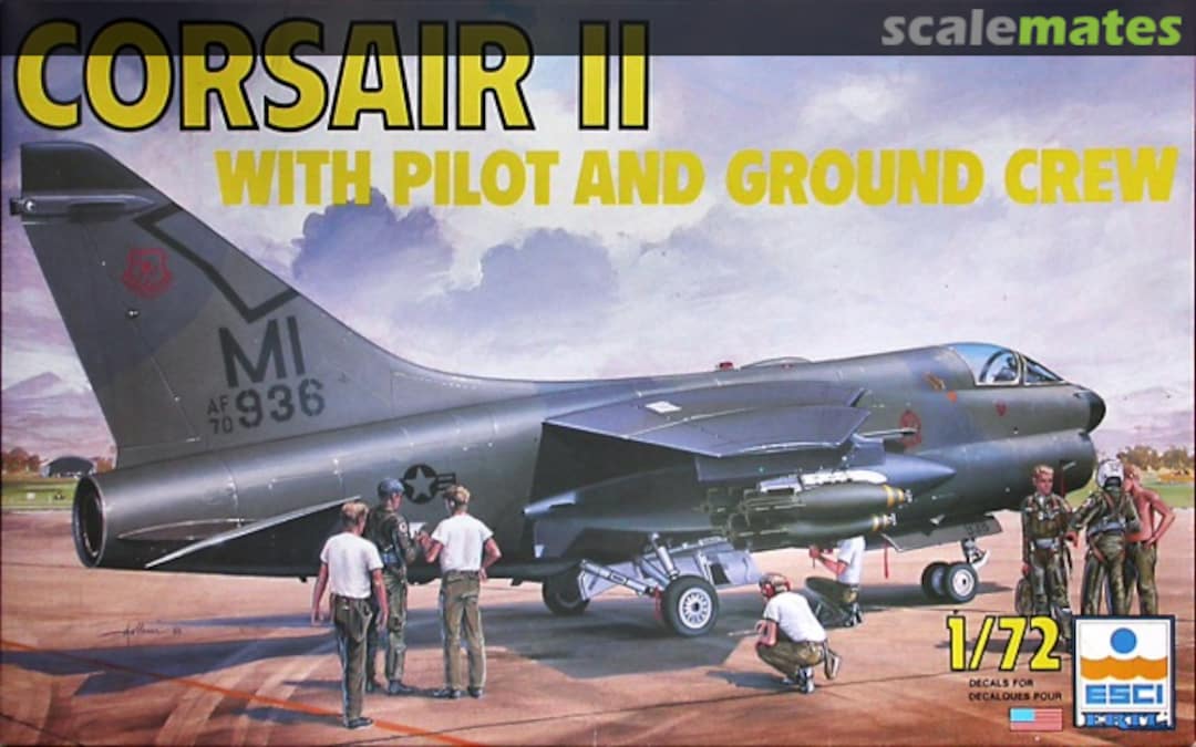 Boxart Vought A-7D Corsair II 9080 ESCI/ERTL Boxart Vought A-7D Corsair II 9080 ESCI/ERTL