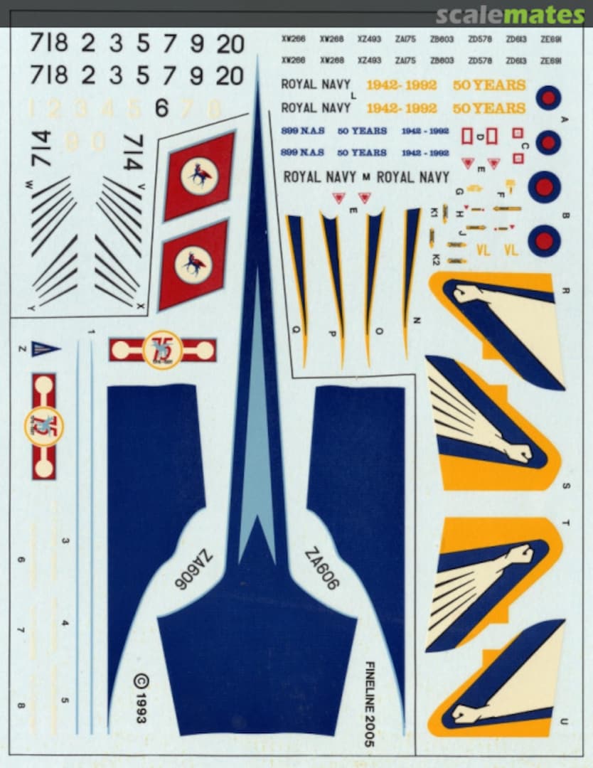 Boxart 45 (R) Squadron Tornado 75th Anniversary; 899 NAS 50th Anniversary 2005 Fineline Decals