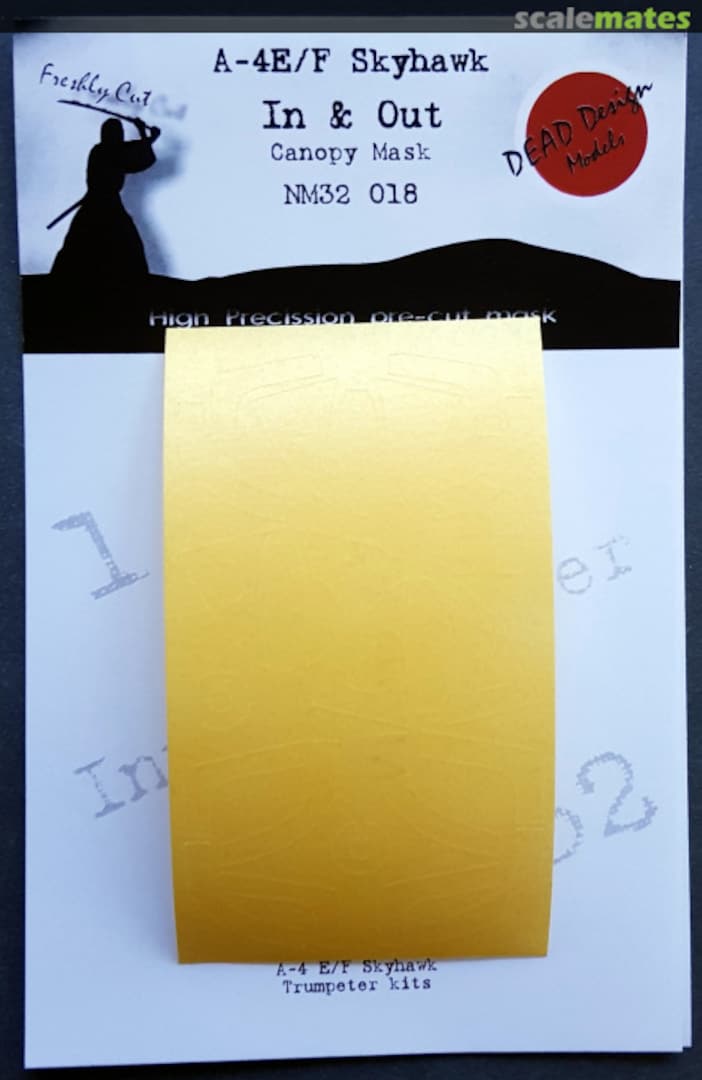 Boxart A-4E/F/K Skyhawk - In & Out Canopy Mask NM32018 DEAD Design Models Boxart A-4E/F/K Skyhawk - In & Out Canopy Mask NM32018 DEAD Design Models