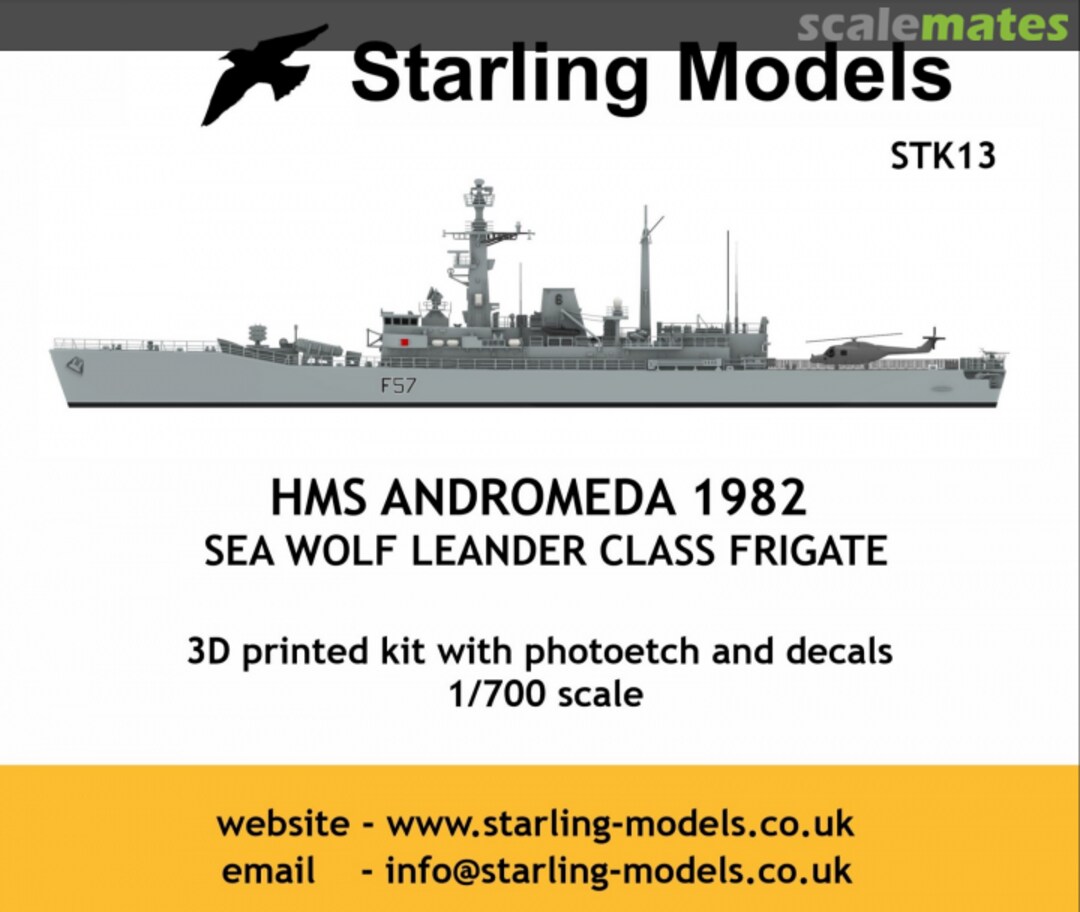 Boxart HMS Andromeda 1982 STK13 Starling Models Boxart HMS Andromeda 1982 STK13 Starling Models