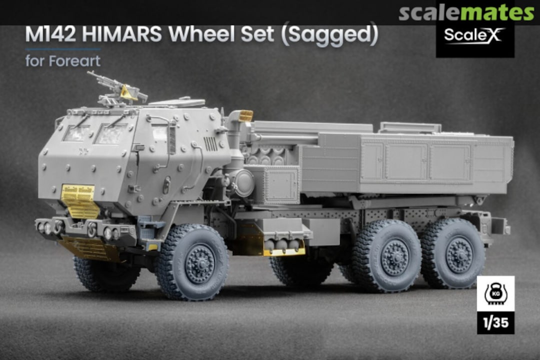 Boxart M142 HIMARS Wheel Set (Sagged) WM 35024S ScaleX Boxart M142 HIMARS Wheel Set (Sagged) WM 35024S ScaleX