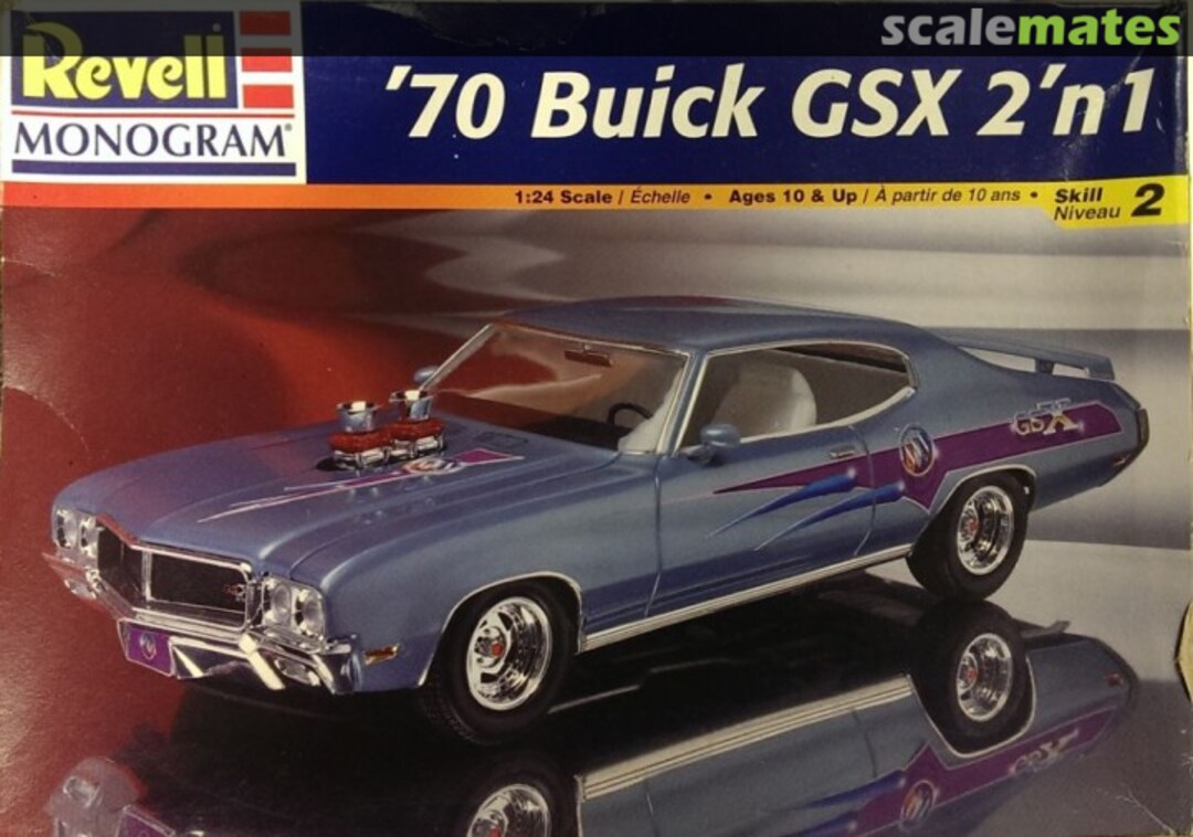 Boxart '70 Buick GSX 2'n 1 85-2583 Revell Monogram Boxart '70 Buick GSX 2'n 1 85-2583 Revell Monogram