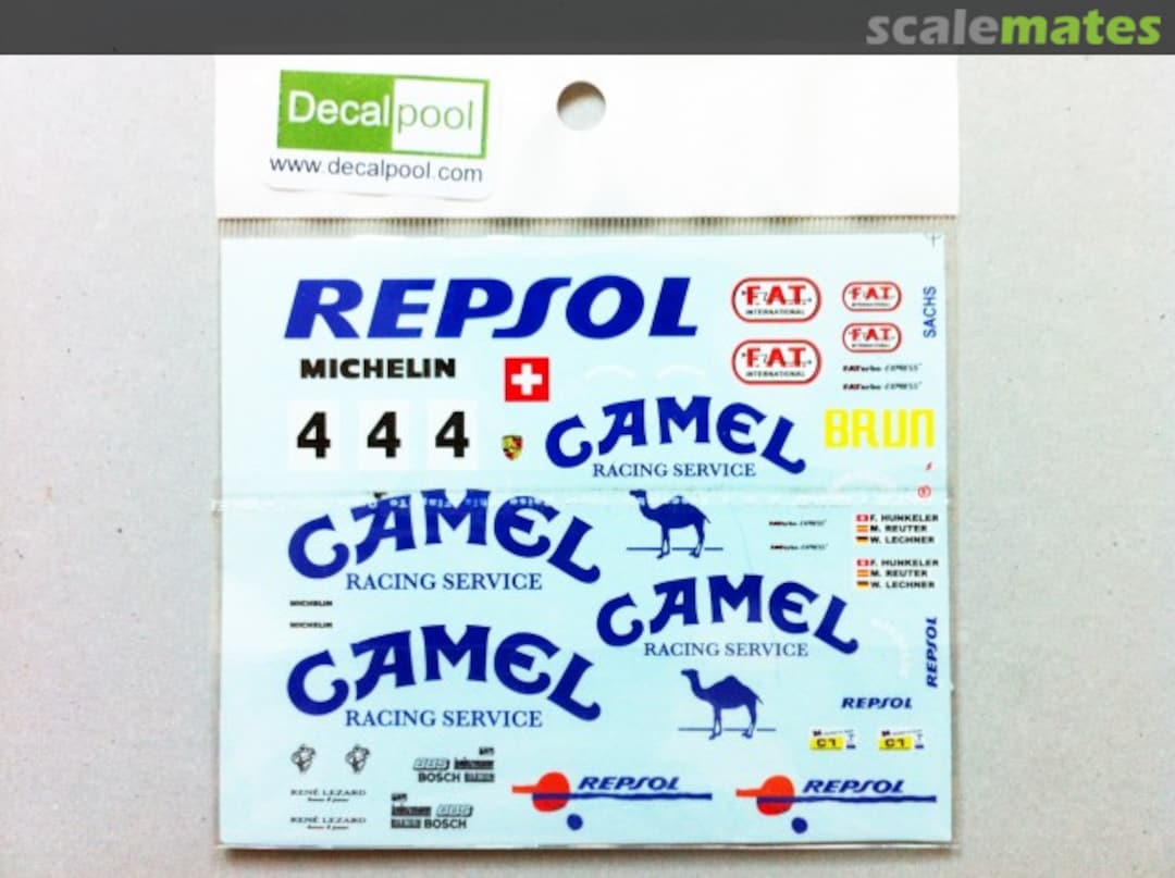 Boxart Porsche 962C Camel #4 88' 24hr LeMans DP014 Decalpool Boxart Porsche 962C Camel #4 88' 24hr LeMans DP014 Decalpool