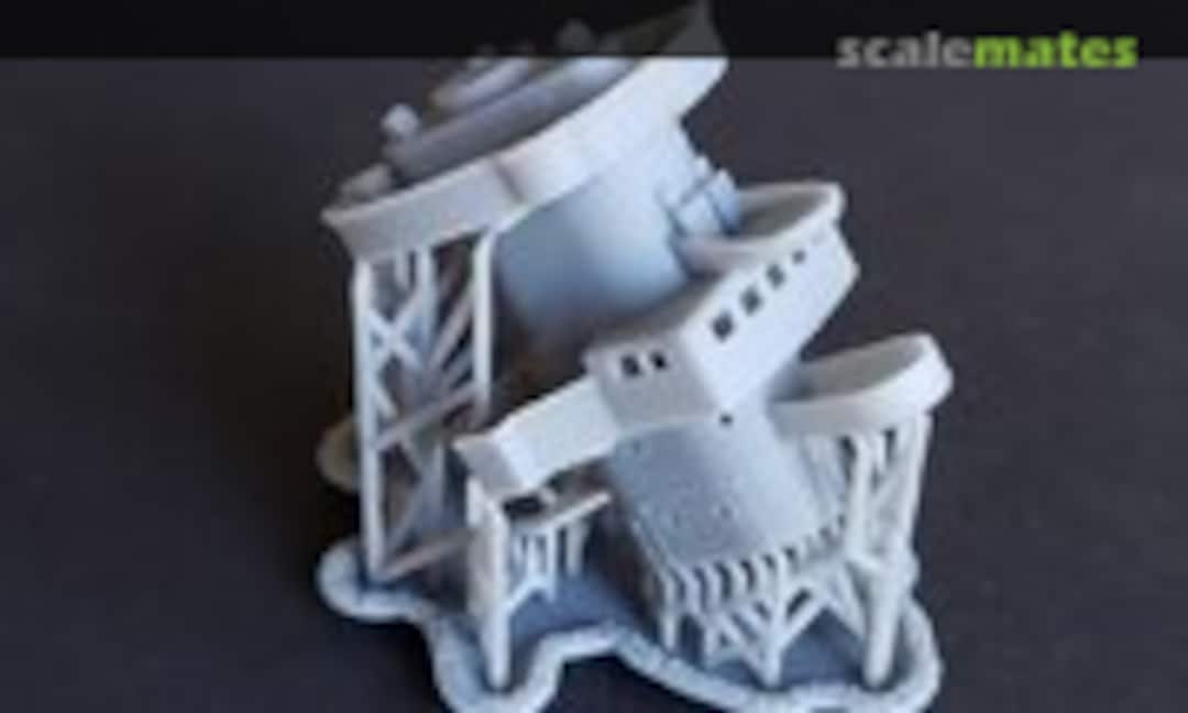 1:350 Gneisenau Enclosed Admiral's Bridge, 1941 (Model Monkey 350-Gneisenau Bridge 41)