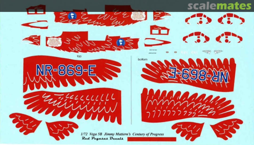 Contents Vega 5C Century of Progress Red Pegasus Decals Contents Vega 5C Century of Progress Red Pegasus Decals