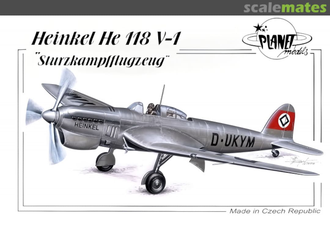 Boxart Heinkel He 118 V-1 PLT109 Planet Models Boxart Heinkel He 118 V-1 PLT109 Planet Models