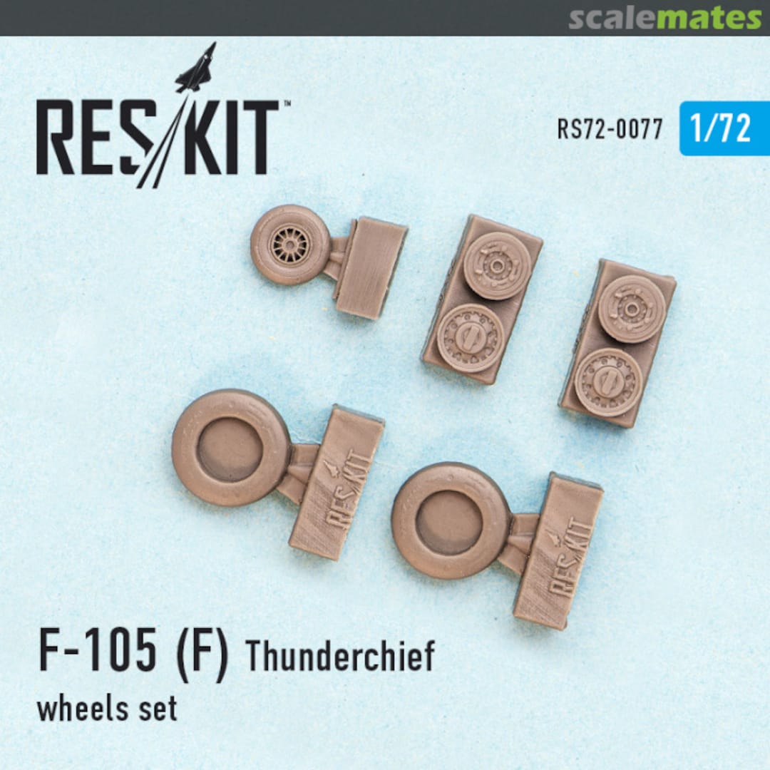 Boxart F-105 (F) Thunderchief Wheels Set RS72-0077 ResKit Boxart F-105 (F) Thunderchief Wheels Set RS72-0077 ResKit