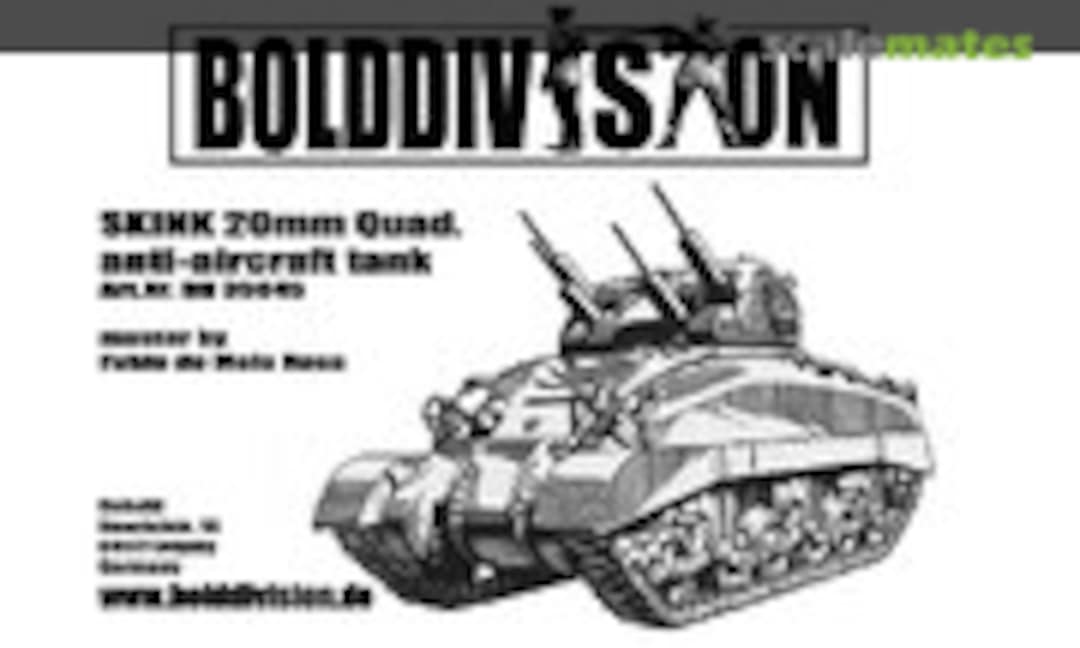 1:35 Skink 20mm Quad. AA tank conversion (Bolddivision 35045) 35045